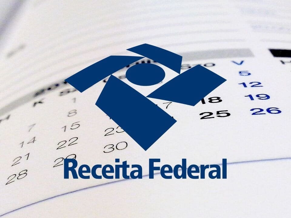 imagem calendário com a logo da receita federal do Brasil