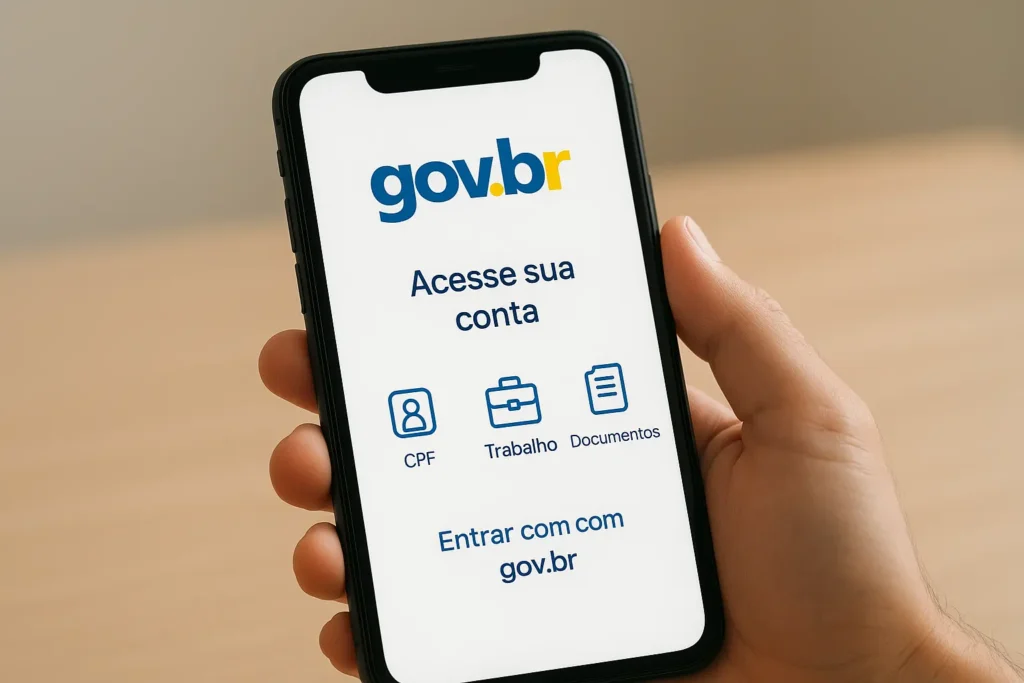 Como acessar sua conta Gov.br passo a passo pelo celular com segurança