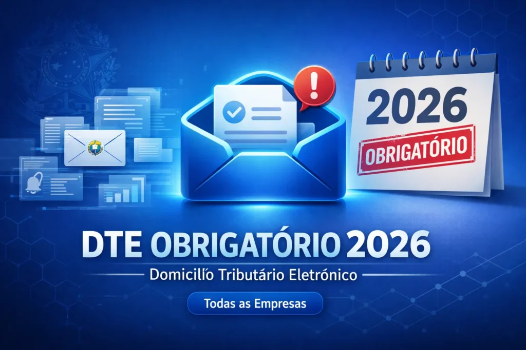 DTE domicílio tributário eletrônico obrigatório 2026 empresas CNPJ Brasil Receita Federal caixa postal digital