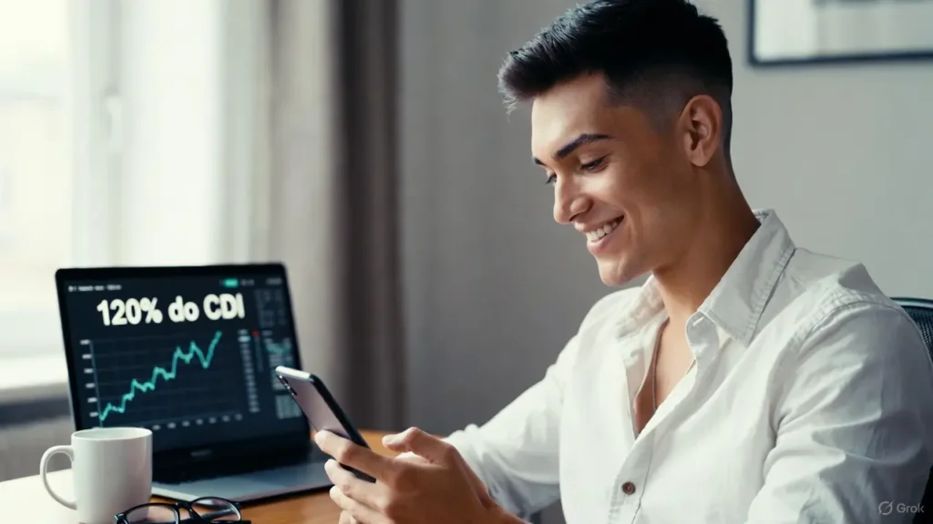 Investidor brasileiro aprende como investir em CDB com rendimento de 120% CDI em 2025