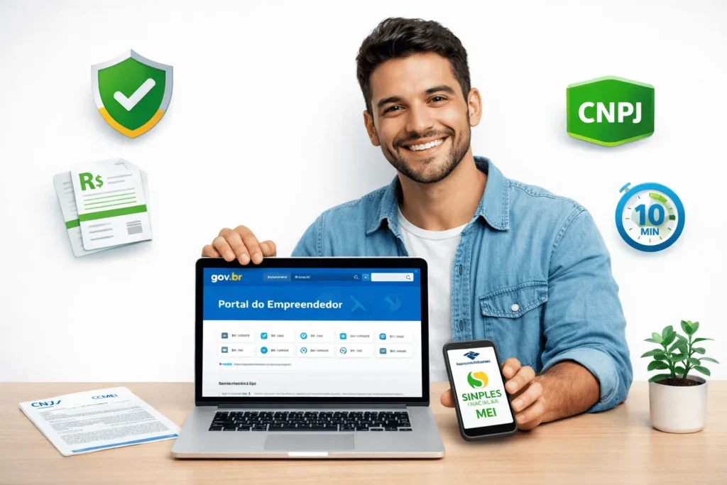 Passo a passo completo para abrir MEI pelo Portal do Empreendedor em 2026