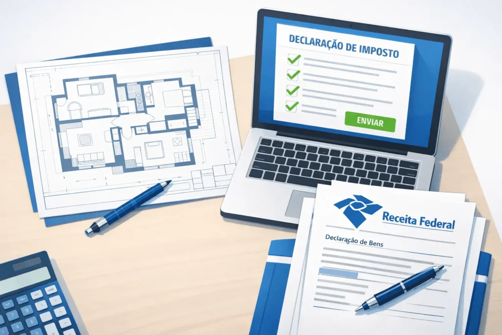 Como declarar imóvel no Imposto de Renda 2026 — documentos, casa e formulário de declaração