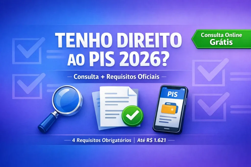 Como saber se tenho direito ao PIS 2026 - Consulta online e checklist completo de requisitos oficiais