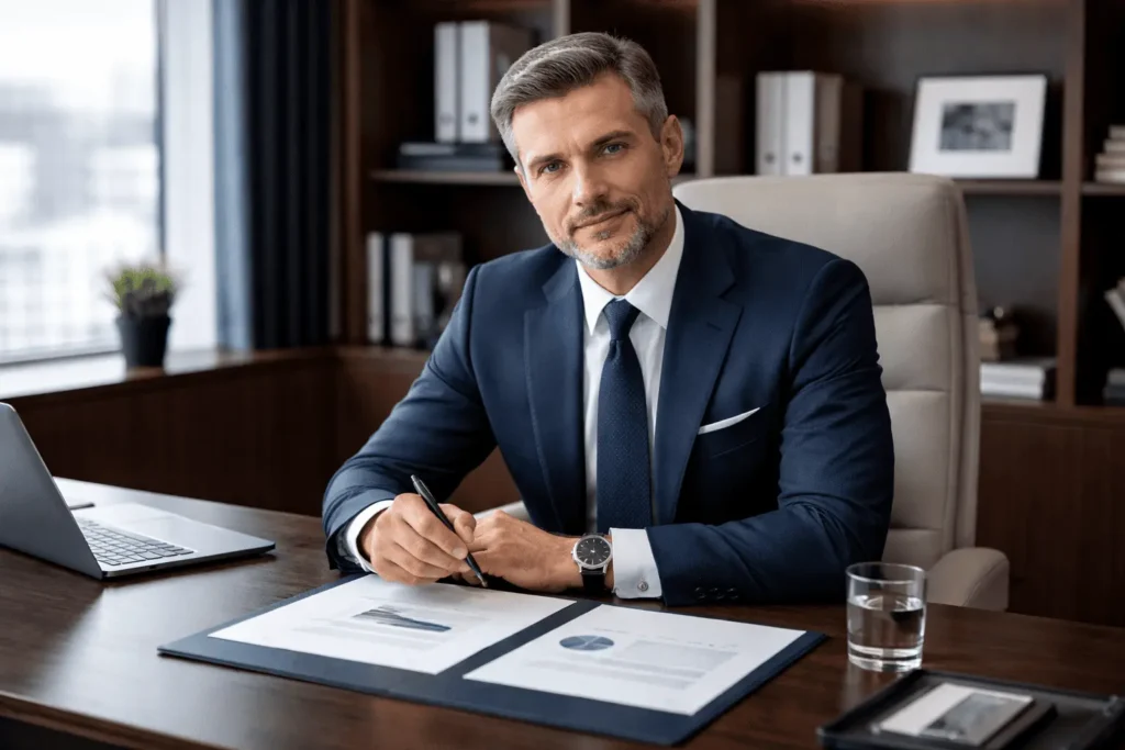 Empresário analisando planilha comparando Lucro Presumido e Lucro Real após LC 224/2025